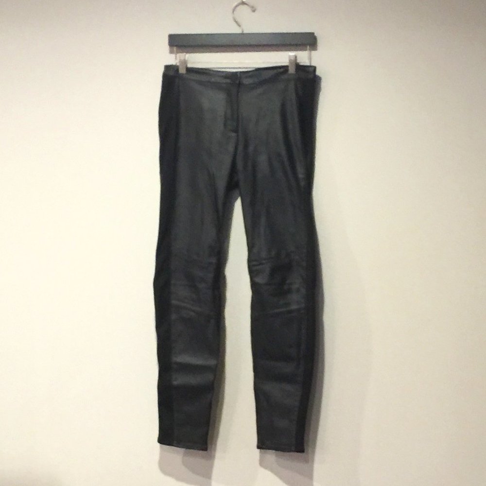 H&M Faux Leather Moto Pants